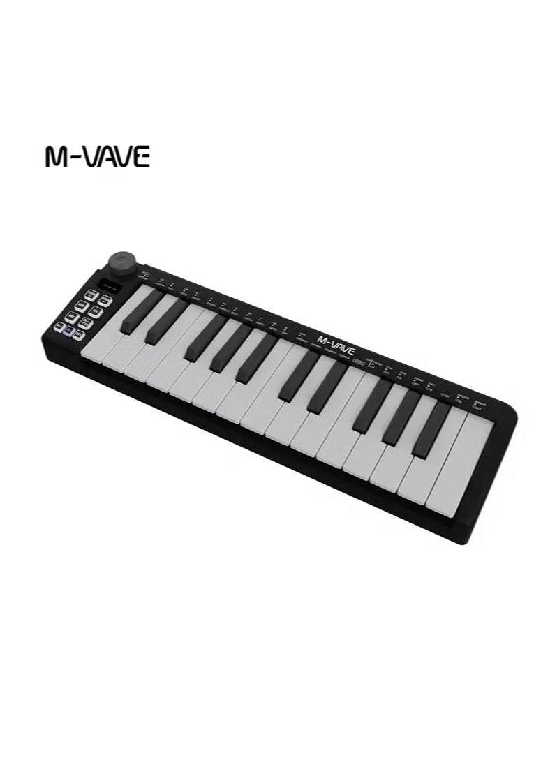 M-vave SMK-25 Mini MIDI Keyboard 25 Velocity-sensitive Keys Support Wireless / USB Connection - Image 2