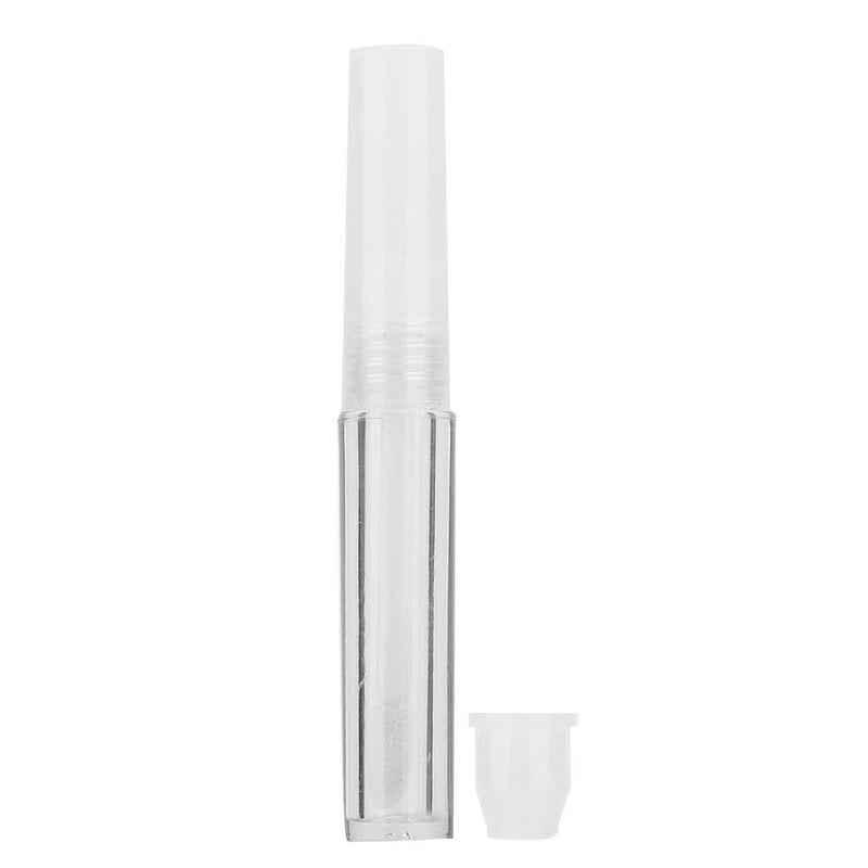 Refillable Lip Gloss Bottle, Empty Lip Oil Tube Container, 50pcs DIY Makeup Tool with Soft Lip Brush, Transparent 1.3ml Plastic Bottles for Lip Gloss, Lip Dye Fluid Storage - Image 1