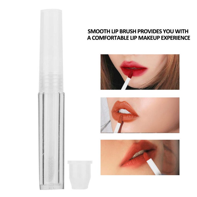 Refillable Lip Gloss Bottle, Empty Lip Oil Tube Container, 50pcs DIY Makeup Tool with Soft Lip Brush, Transparent 1.3ml Plastic Bottles for Lip Gloss, Lip Dye Fluid Storage - Image 3