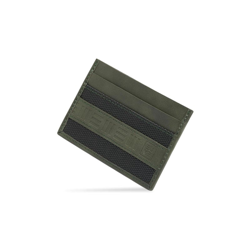 EUME Zen Card Holder for Men & Women, Olive Green | Slim Premium Vegan Leather | 4 Card Slots & 1 Slip Pocket| Slim & Durable Design | Card Holder Wallet for Credit, Debit, & Id Cards - Image 1