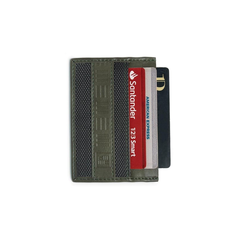 EUME Zen Card Holder for Men & Women, Olive Green | Slim Premium Vegan Leather | 4 Card Slots & 1 Slip Pocket| Slim & Durable Design | Card Holder Wallet for Credit, Debit, & Id Cards - Image 4