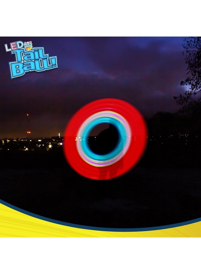 PICK A TOY Outdoor Throw and Catch Light Up Ball Games -Kids Sports Ball & LED Tail Glow at Night - Play in The Dark - Fun Throwing Toys for Kids & Adults, Boys & Girls - Image 4