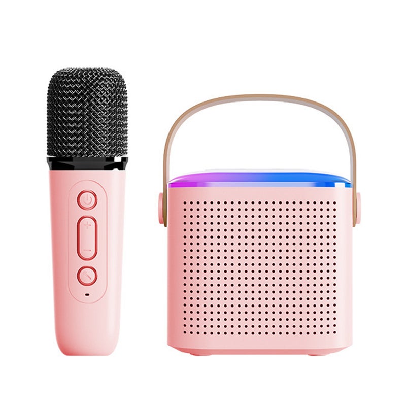 Karaoke Machine with Wireless Microphone Portable for Adults & Kids BT Karaoke Speaker RGB Lights Speaker Supports TF Card Type-C Headphone Auxin Monitoring for Party Meeting - Image 1