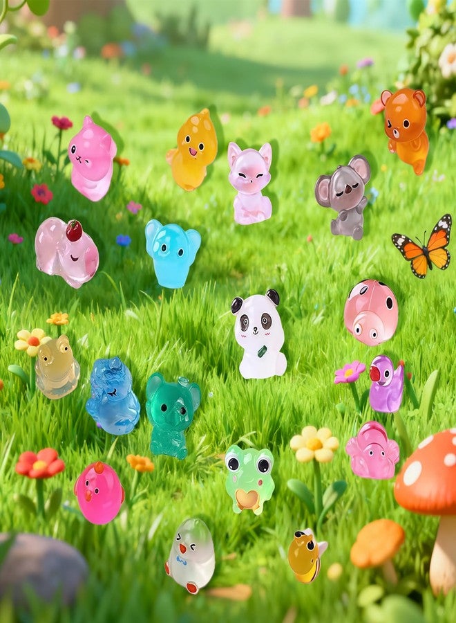 FRAGRANTGARDEN Mini Glow In The Dark Animal Resin Models, Resin Animals Mystery Bags, Individually Wrapped Blind Bags Tiny Animal Figurines, Collectible Mini Animals For Fairy Garden, DIY Crafts (50, animals) - Image 4
