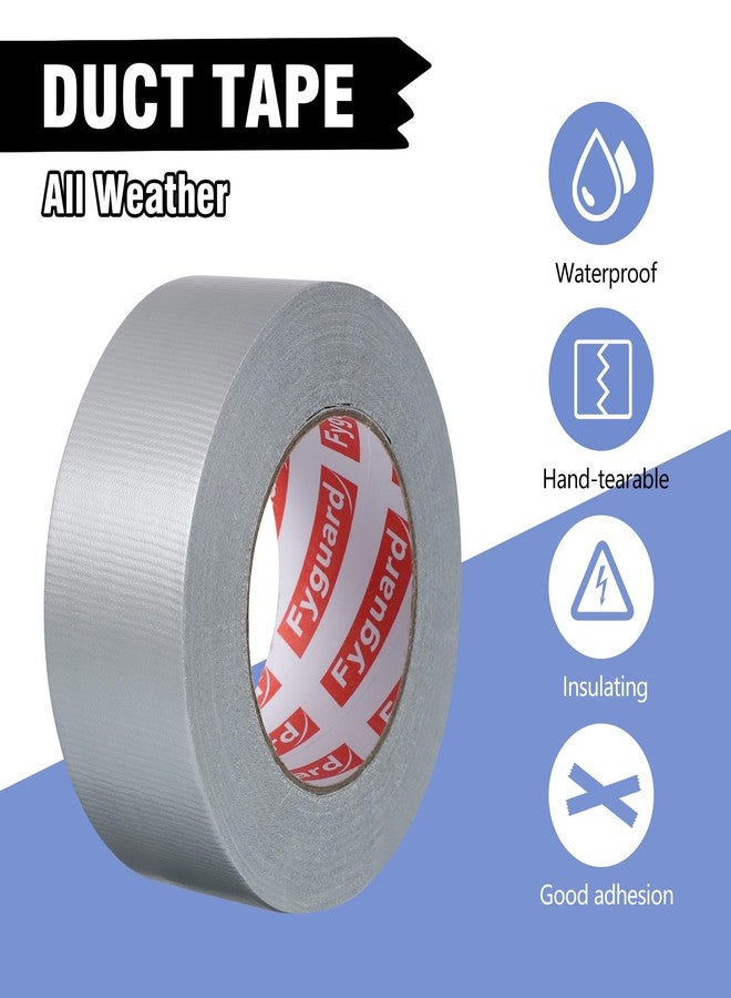 Fyguard 3 Pack Silver Duct Tape 1.89In × 132Yd Total Heavy Duty Waterproof Tape, 8.26Mil Adhesive Repair Duct Tape for Indoor Outdoor Repair Fixation Reinforcement - Image 3