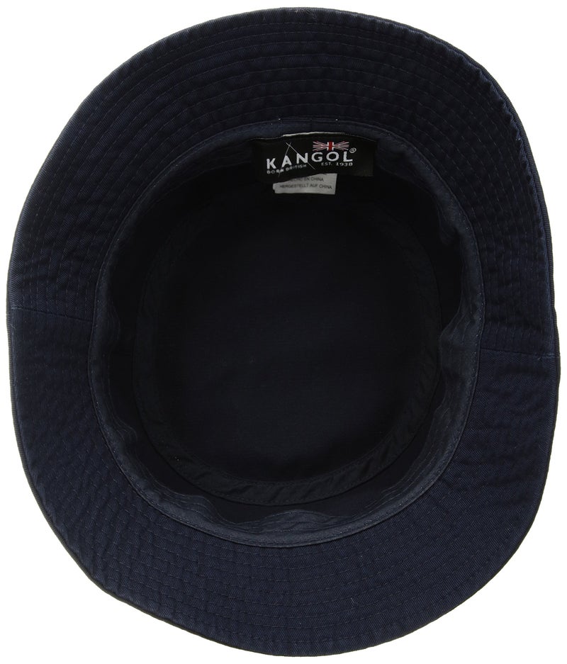 Kangol Washed Bucket Hat for Women and Men, Large, Navy - Image 2