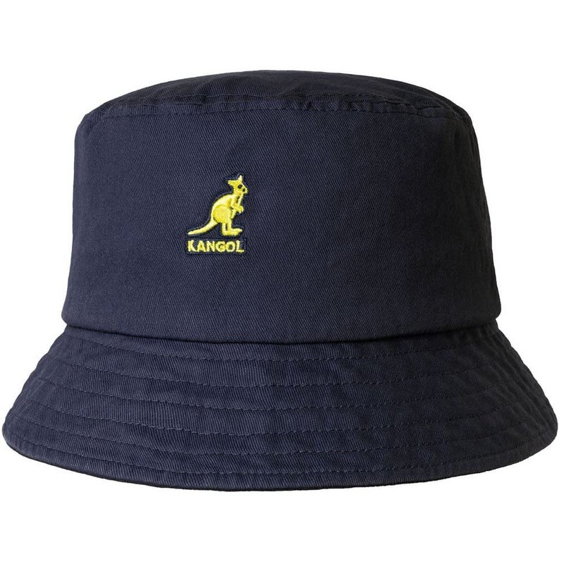 Kangol Washed Bucket Hat for Women and Men, Large, Navy - Image 1