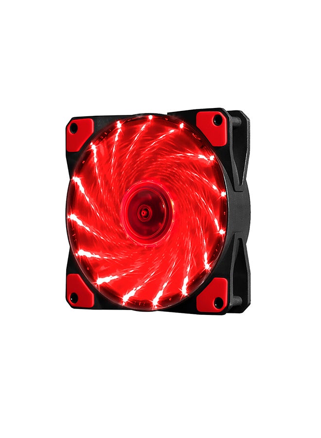 Loquat Silent 15-LED Cooler Fan Red  - Image 4