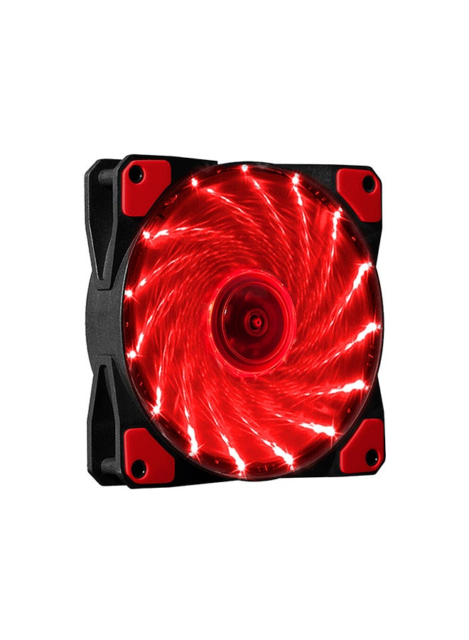 Loquat Silent 15-LED Cooler Fan Red  - Image 3