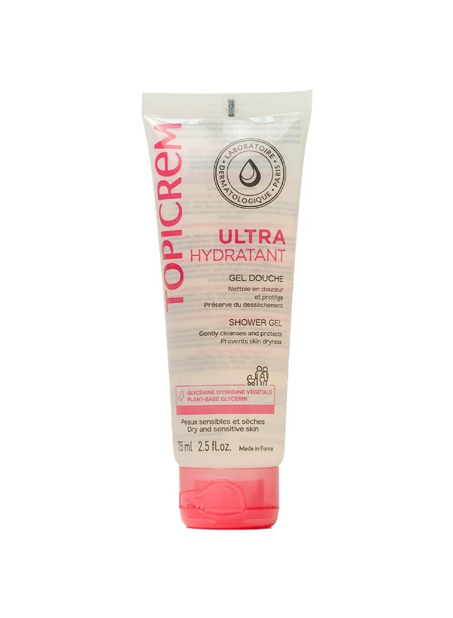 Topicrem Hydra + Gentle Cleansing Gel 75ml - Image 1