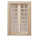 ULTNICE 112 Dollhouse Furniture Miniature Wooden Exterior Door 28 Panel - Image 2