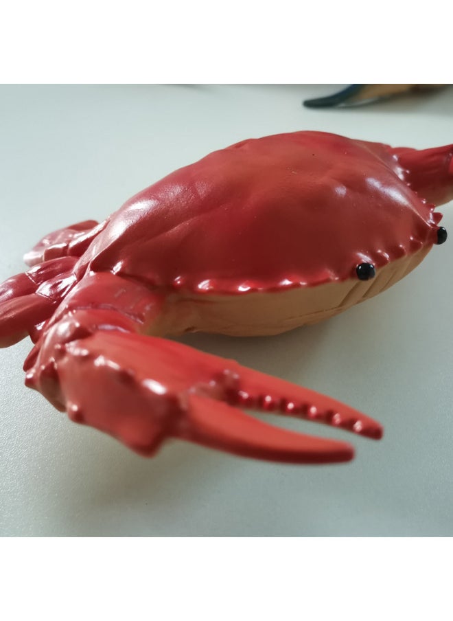 Generic - Children's Simulation Marine Life Model Underwater World Big Turtle Octopus Puffer Dolphin Shark Soft Rubber Toy-Color:Squid - Image 1
