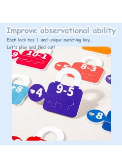kizh Learning Locks And Keys Math Matching And Numbers Counting Montessori Sorting Educational Toys Fine Motor Skills Toys Preschool Games For Toddlers Kids 3 4 5  - Image 5