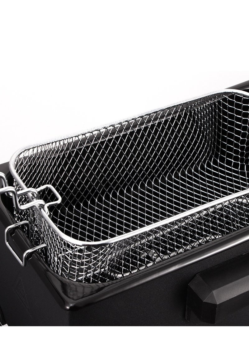 RAF Deep Fryer 2000W – 3L Large Capacity Electric Deep Fryer with Adjustable Temperature Control, Anti-Scalding Design, 4-Ring Heating System, Removable Fry Basket & Non-Stick Oil Container - Image 2