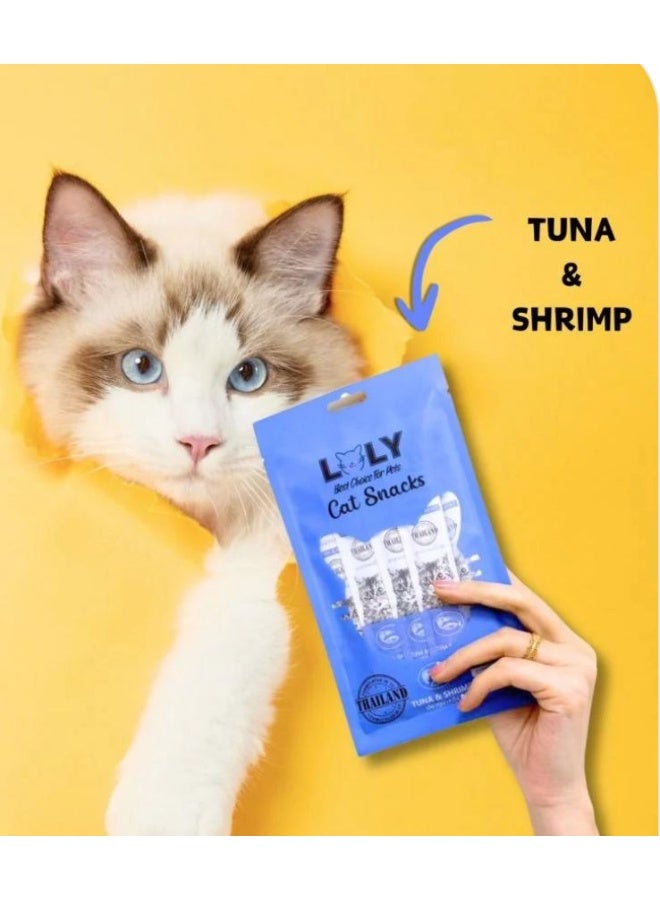 Lolly Cat Treats Tuna & Shrimp Flavor 15x5g - Image 2