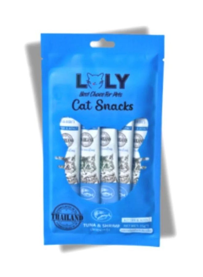 Lolly Cat Treats Tuna & Shrimp Flavor 15x5g - Image 1