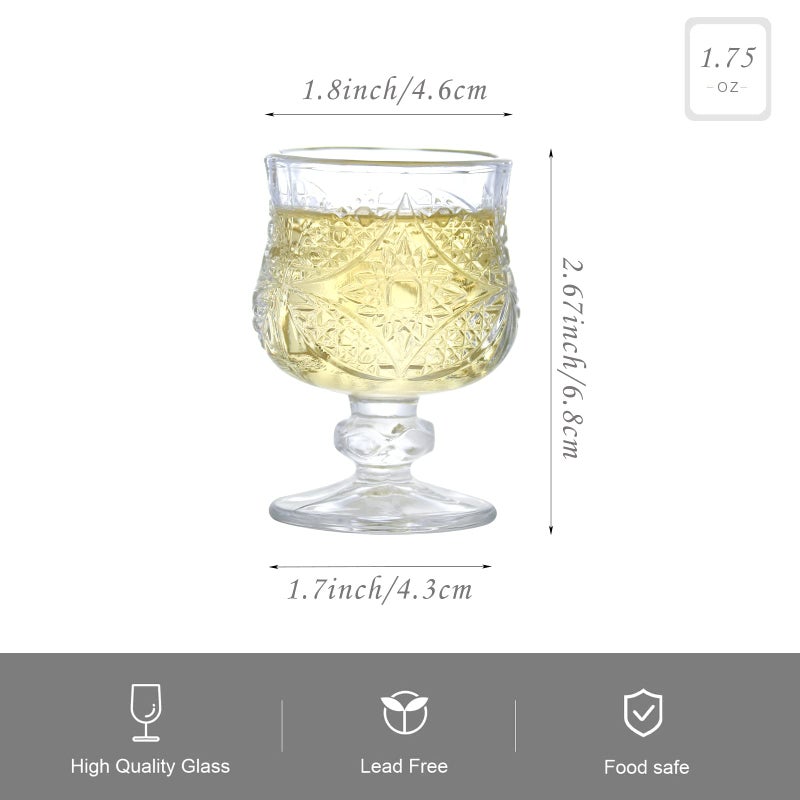 Soopiiso Cordial Glasses 1.7Oz/50Ml Shot Glasses Set Of 8 Shot Glasses With Stem/Tequila Shot Glasses/Sherry Glasses - Image 2