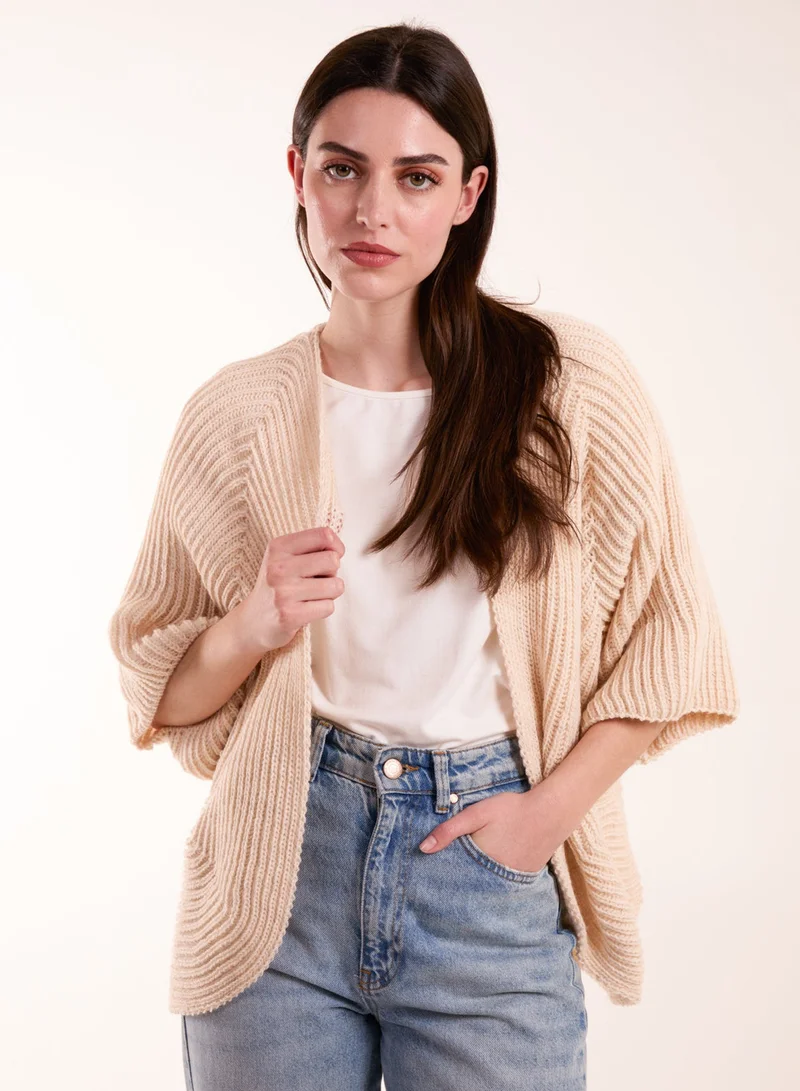 Blue Vanilla Knitted Mid Length Cardigan