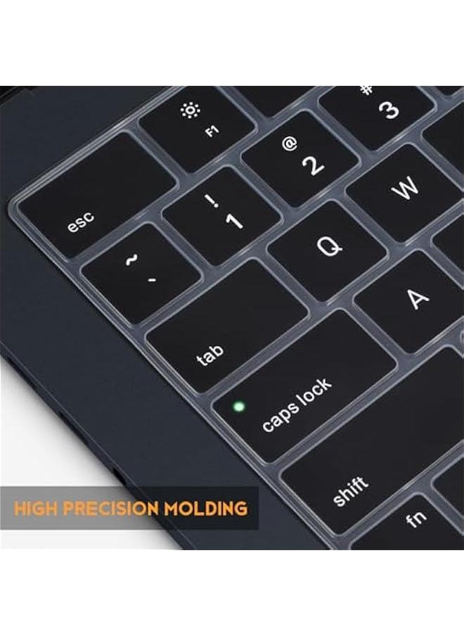 Arabest Black Keyboard Cover for MacBook Air 15 inch with M4 M3 M2 Chip A2941 A3114 A3241 and 13.6 inch with M4 M3 M2 A3240 A3113 A2681 US Keyboard Protector  - Image 4
