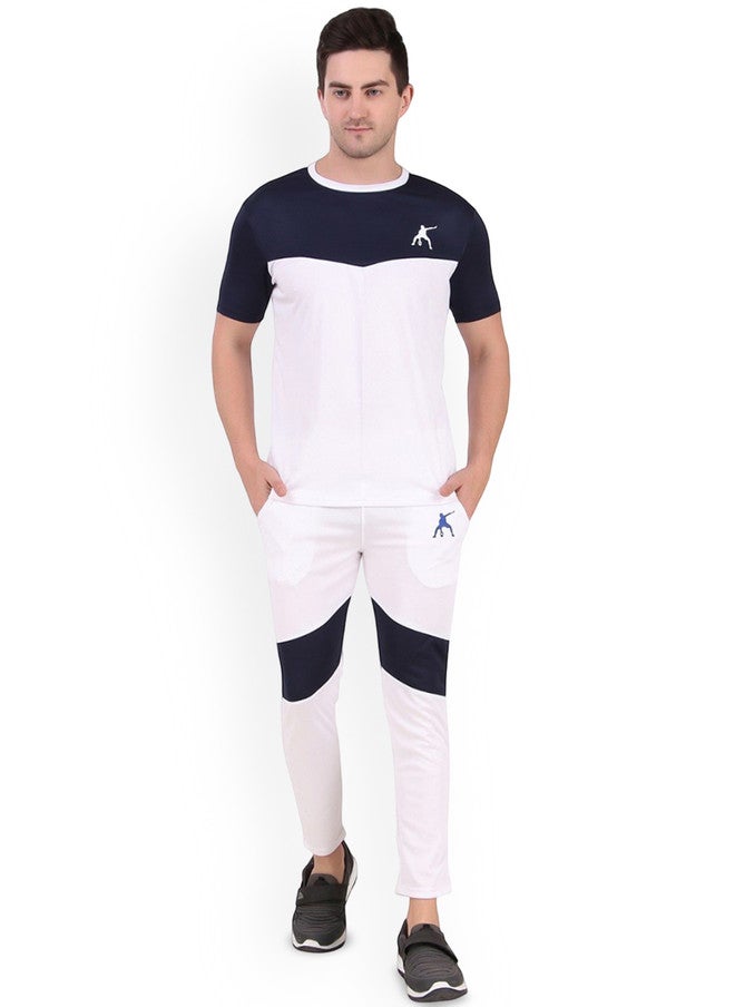 PREEN Colourblocked Round Neck T-Shirt with Trousers Co-Ords - Image 1