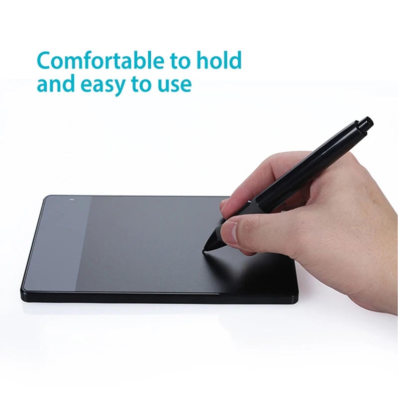 2048 Pressure Sensitivity Stylus Pen Compatible with Multiple Tablets Black Battery Powered - Image 4