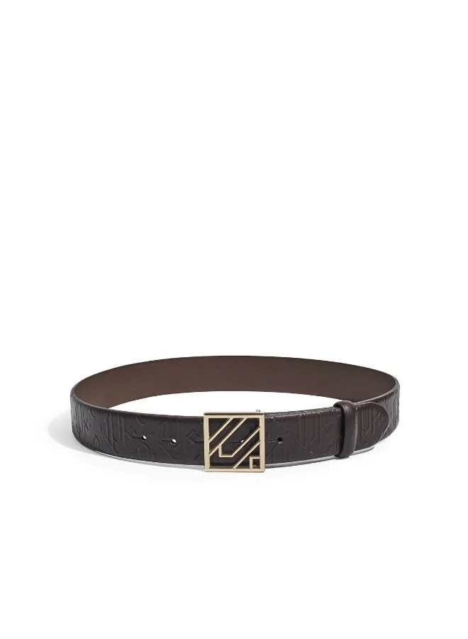 ايبيكيول Monogram Buckle Leather Belt
