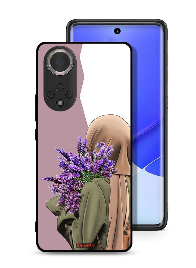 Tolwak غطاء حماية لهاتف هونر 50 مزين بالزهور - Image 1