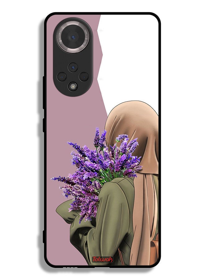 Tolwak غطاء حماية لهاتف هونر 50 مزين بالزهور - Image 2