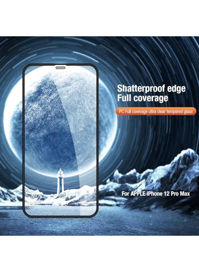 Nillkin Pc Full Coverage Ultra Clear Tempered Glass Screen Protector 0.33Mm 3D Designed For Iphone 12 Pro Max Black - Image 4