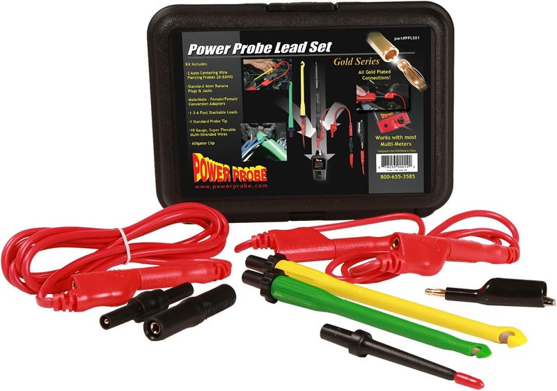 Power Probe Gold Series Lead Set with Adapters for Enhanced Connectivity - Image 1