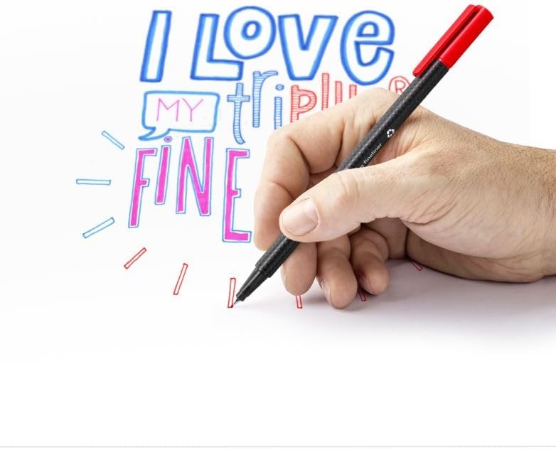 Staedtler Triplus Fineliner Pen Set - Pack of 4 - Image 4