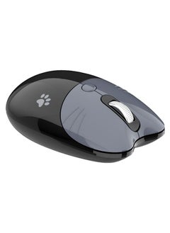 M3 3 Keys Cute Silent Laptop Wireless Mouse, Spec: Bluetooth Wireless Version (Gray Black)