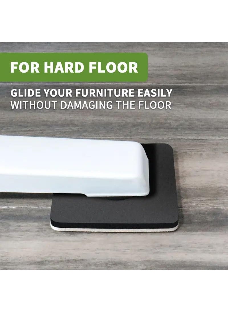 DIY Crafts DIY Crafts Felt Furniture Pad - Black Floor Protectors for Hardwood Floors - Self Adhesive Premium Furniture Pads for Chair Legs Do It Yourself Up to Date Products Black (4, 5" X 5" inch Square)  - Image 3