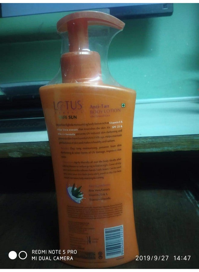LOTUS HERBALS Safe Sun Anti Tan Body Lotion Spf 25 Pa+++ With Aloe Extracts Suitable For All Skin Types 250Mlsg_B00Vbs5Bzy_In  - Image 4