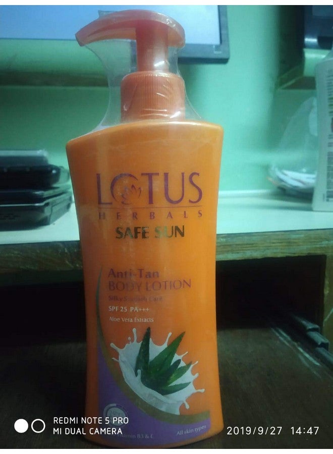LOTUS HERBALS Safe Sun Anti Tan Body Lotion Spf 25 Pa+++ With Aloe Extracts Suitable For All Skin Types 250Mlsg_B00Vbs5Bzy_In  - Image 3