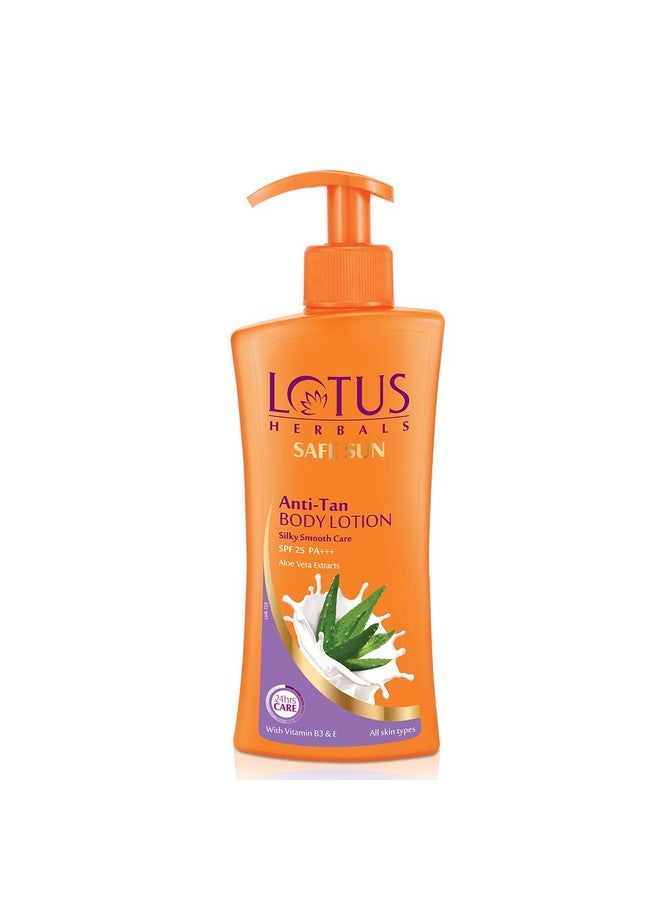 LOTUS HERBALS Safe Sun Anti Tan Body Lotion Spf 25 Pa+++ With Aloe Extracts Suitable For All Skin Types 250Mlsg_B00Vbs5Bzy_In  - Image 1
