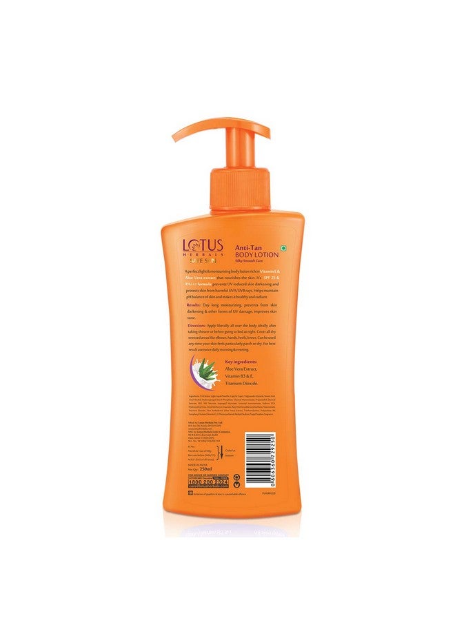 LOTUS HERBALS Safe Sun Anti Tan Body Lotion Spf 25 Pa+++ With Aloe Extracts Suitable For All Skin Types 250Mlsg_B00Vbs5Bzy_In  - Image 2