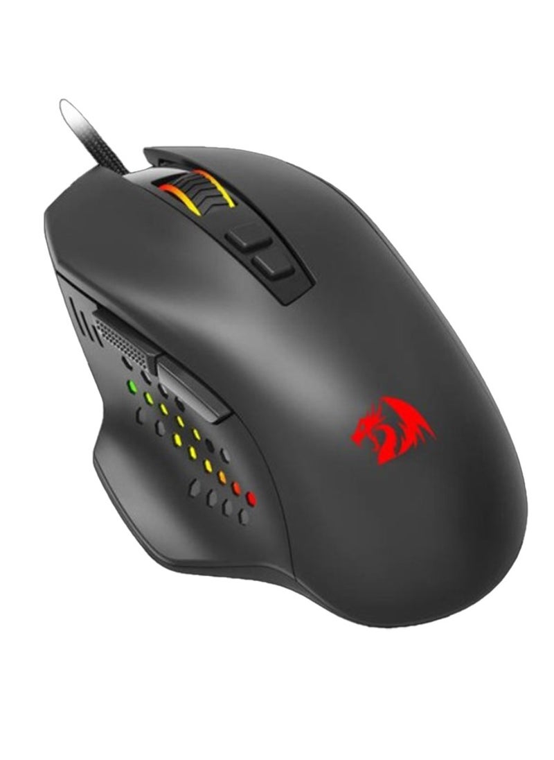 REDRAGON - Roadmaster M723 Gaming Mouse, 7 Buttons Programmable Buttons& 5 Backlit Modes, Max 12400dpi, 180cm High-speed Usb Braided Cable - Image 1