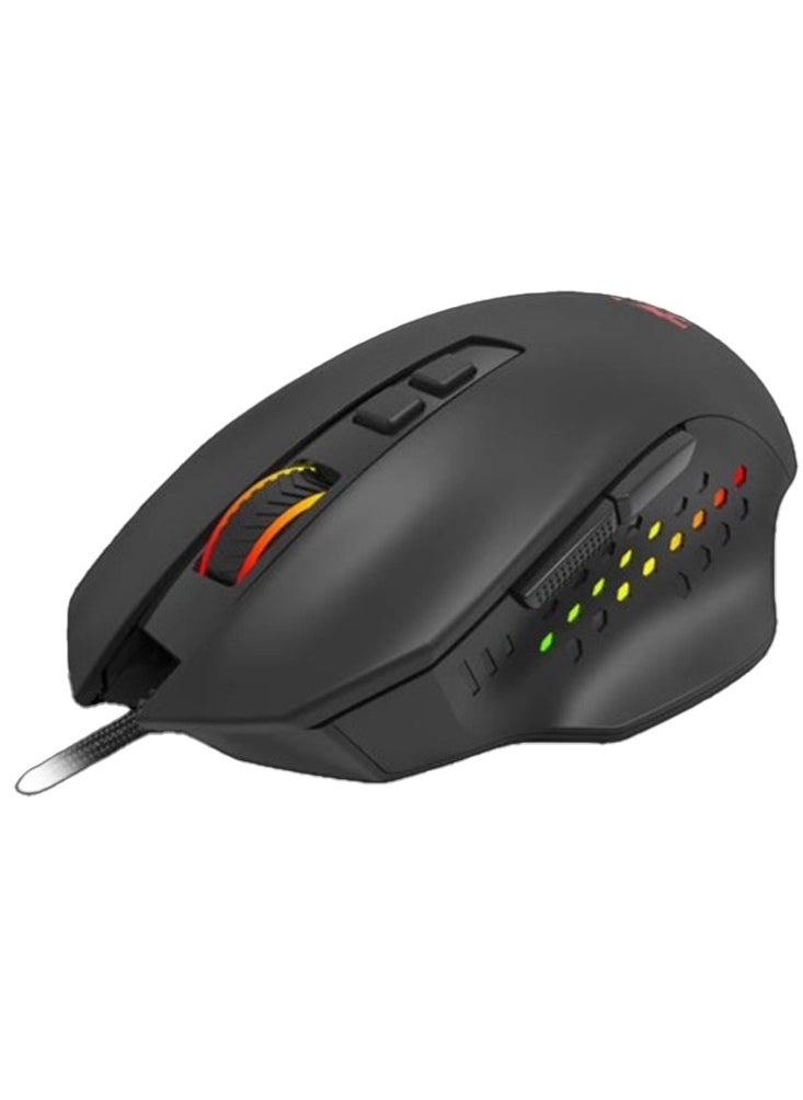 REDRAGON - Roadmaster M723 Gaming Mouse, 7 Buttons Programmable Buttons& 5 Backlit Modes, Max 12400dpi, 180cm High-speed Usb Braided Cable - Image 1