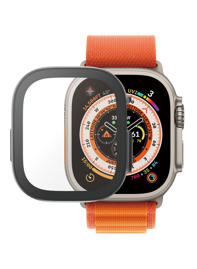 PanzerGlass PanzerGlass™ واقي شاشة لساعة Apple Watch Ultra 2023 - حافظة حماية كاملة للجسم D3O® ضد الخدوش والصدمات، مصنوعة من الزجاج المقوى، 49 ملم أسود - Image 2