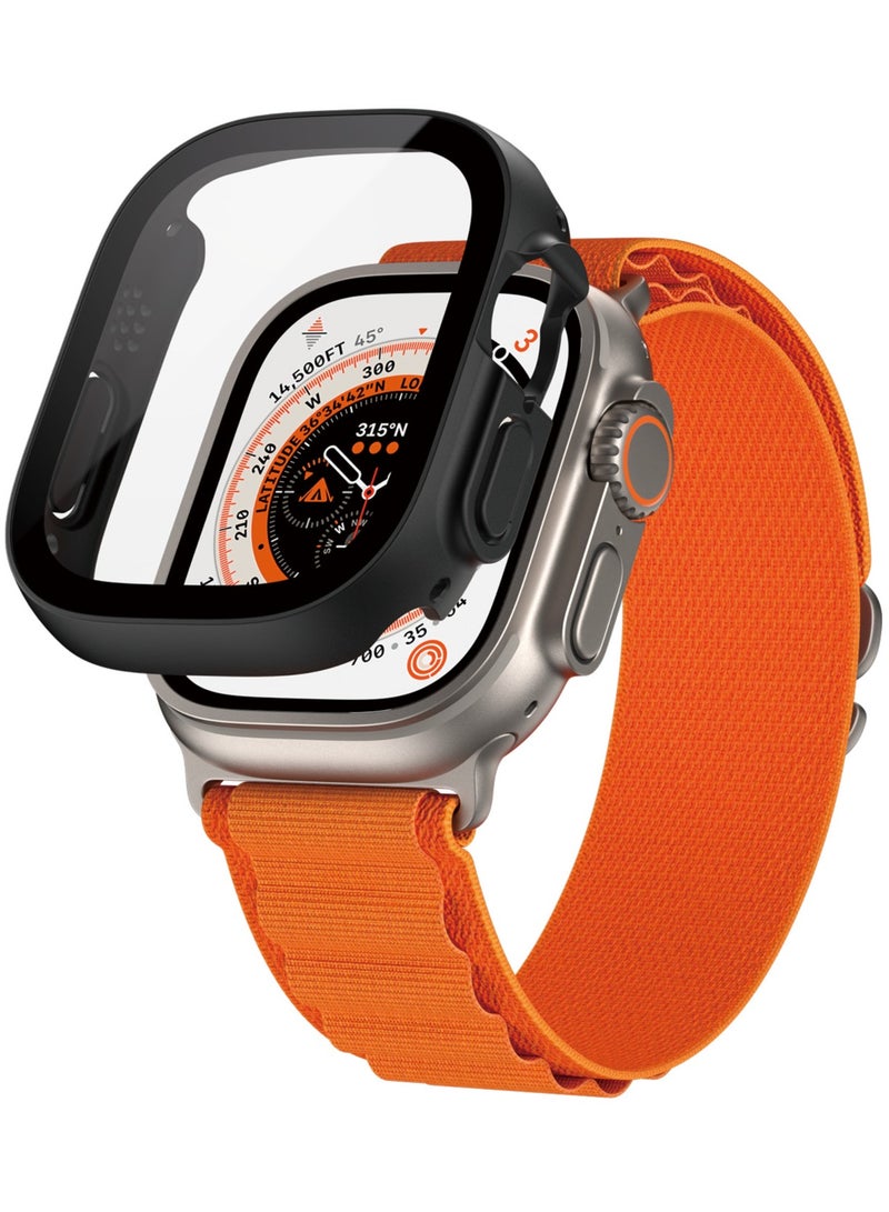 PanzerGlass PanzerGlass™ واقي شاشة لساعة Apple Watch Ultra 2023 - حافظة حماية كاملة للجسم D3O® ضد الخدوش والصدمات، مصنوعة من الزجاج المقوى، 49 ملم أسود - Image 4