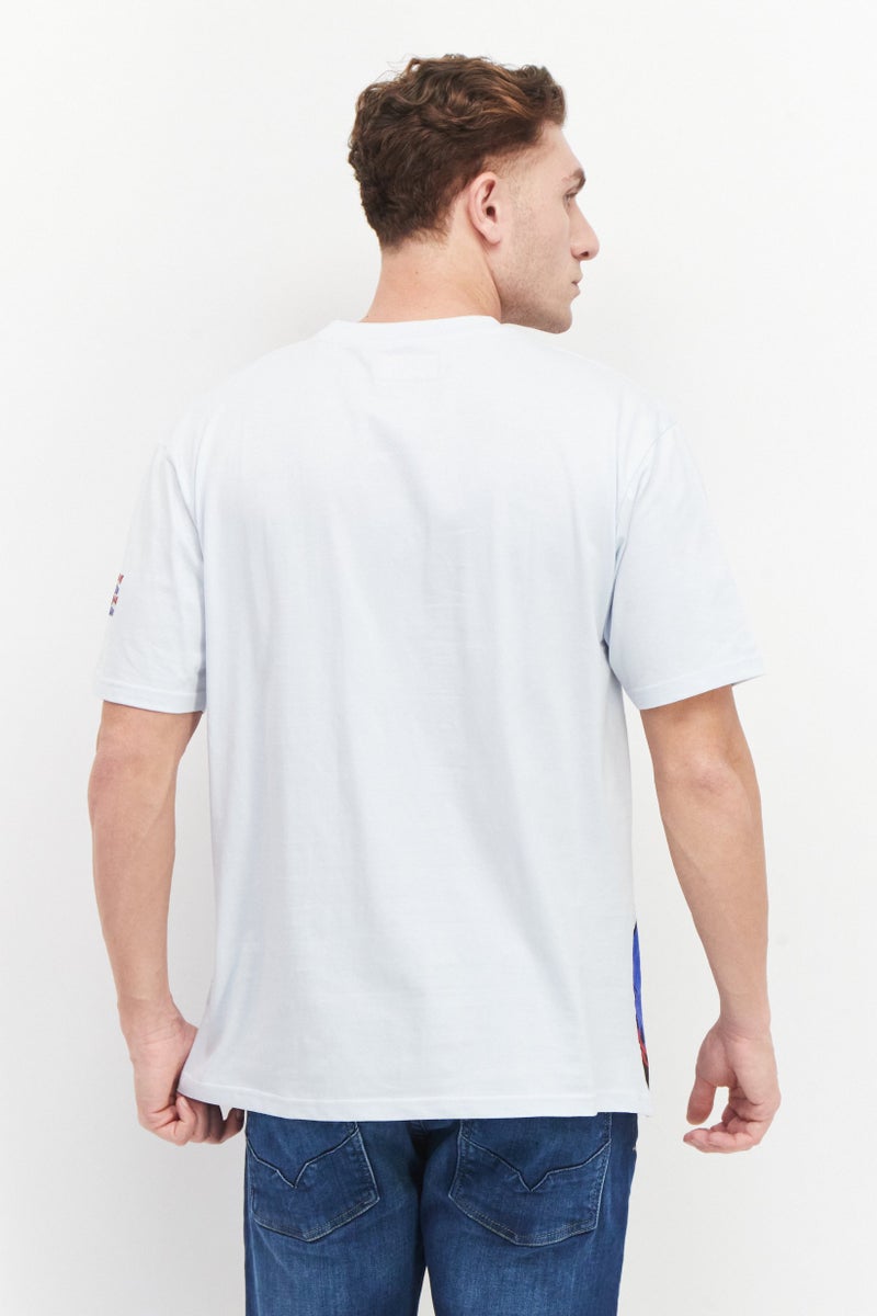 MARVEL Men Crew Neck Short Sleeves Printed T-Shirt, Light Blue - Image 4