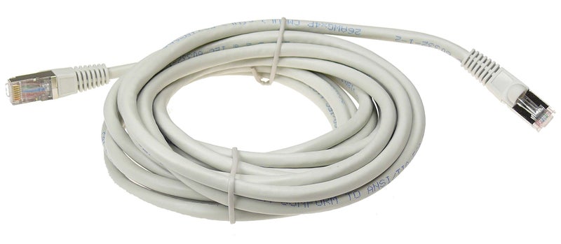 NTW Cat6 Ethernet Cable Shielded 15 FT Gray Plated RJ45 Connector Internet LAN Wire Cable Cord for Modem Router PC Mac Laptop PS2 PS3 PS4 Xbox 360 Patch Panel Faster Than Cat5 Cat5e, grey (345-S6-015GY) - Image 2