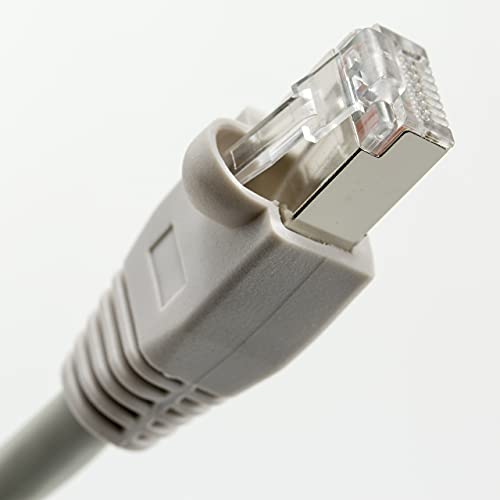 NTW Cat6 Ethernet Cable Shielded 15 FT Gray Plated RJ45 Connector Internet LAN Wire Cable Cord for Modem Router PC Mac Laptop PS2 PS3 PS4 Xbox 360 Patch Panel Faster Than Cat5 Cat5e, grey (345-S6-015GY) - Image 3