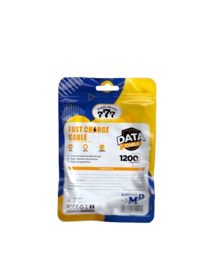 777 Fast Charging USB to Micro USB Cable - 5A - 1200mm Length - For Your Older Devices - Image 3