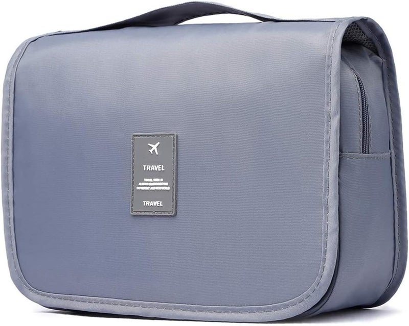 YumSur Toiletry Bag for Men and Women, Waterproof Travel Foldable Cosmetic Bag Large Capacity Organizer for Gym Business and Holiday, with Hook and Handle - Image 1