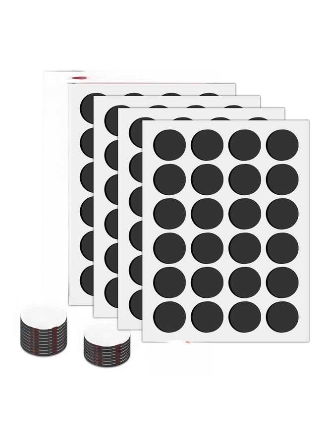 ملصق مغناطيسي دائري مع ظهر لاصق ذاتي، 120 قطعة من النقاط المغناطيسية الدائرية 1.2 بوصة، سمك 0.04 بوصة، مغناطيس لاصق، ملصقات قابلة للتقشير واللصق، بطاقات مغناطيسية/صور/حرف يدوية على الثلاجة/الفصل الدراسي - Image 1