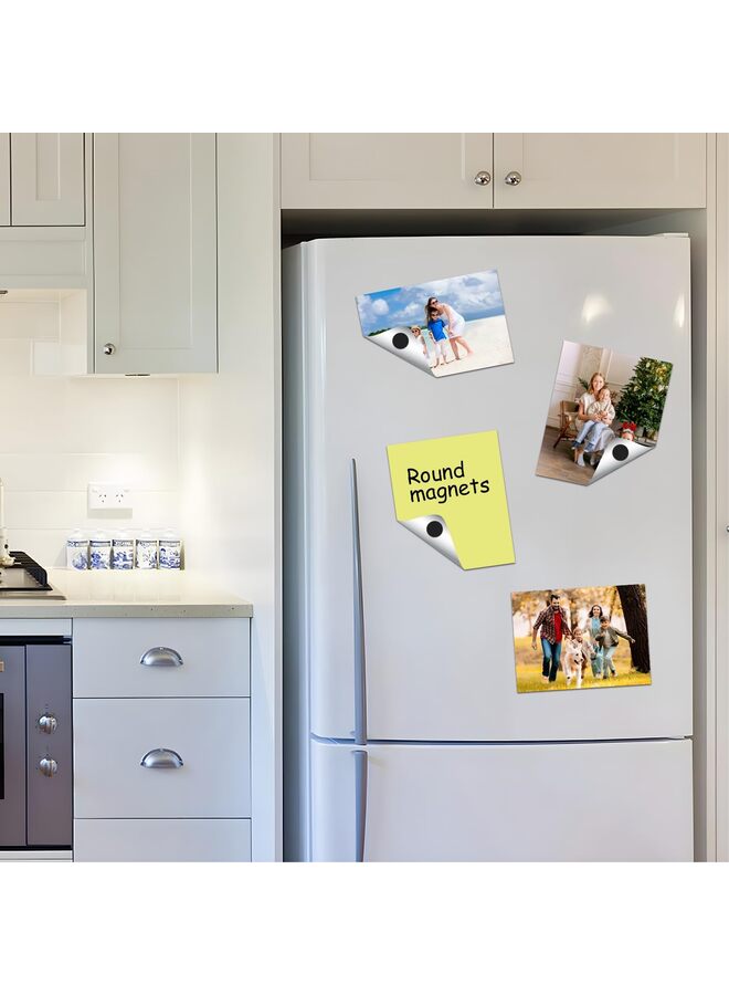 ملصق مغناطيسي دائري مع ظهر لاصق ذاتي، 120 قطعة من النقاط المغناطيسية الدائرية 1.2 بوصة، سمك 0.04 بوصة، مغناطيس لاصق، ملصقات قابلة للتقشير واللصق، بطاقات مغناطيسية/صور/حرف يدوية على الثلاجة/الفصل الدراسي - Image 3