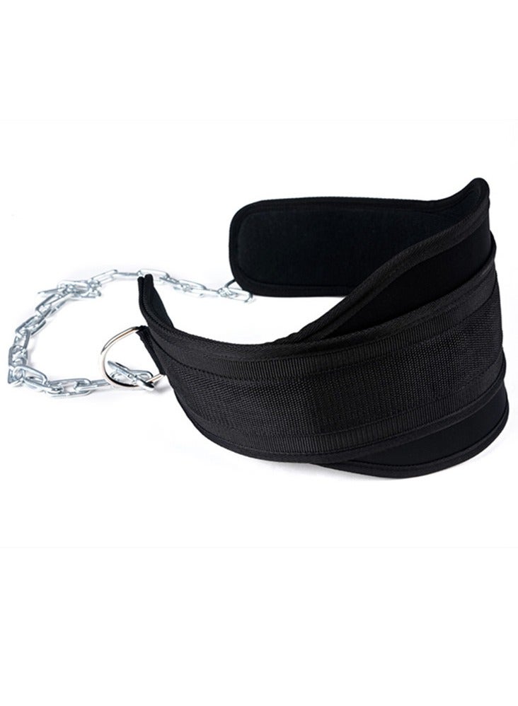 Generic Dip Belt for Weightlifting Weight Beltwith 36" Heavy Duty Steel ChainNeoprene Padded Back Support GymLifting Belt for Powerlifting,Bodybuilding, Exercise, Fitness & Pullups Workout - Image 3