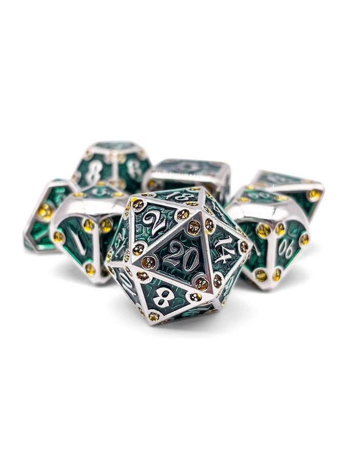 Norse Foundry Dungeon Delve Metal Dice Set - Forge Your Adventure: Premium Zinc Alloy D20 Dice Set - Complete Set for TTRPG - Boost Your Gaming Experience with Metal Dice - Image 1